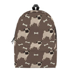 Geometric Pug Pattern Print Backpack