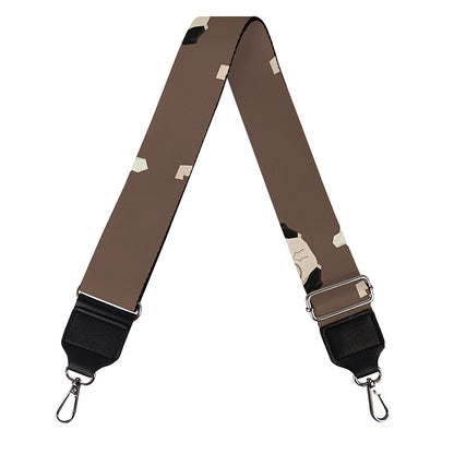 Geometric Pug Pattern Print Bag Strap