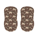 Geometric Pug Pattern Print Bar Stool Covers