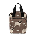 Geometric Pug Pattern Print Bible Tote Bag
