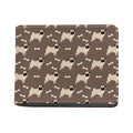 Geometric Pug Pattern Print Bifold Wallet