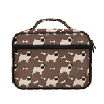 Geometric Pug Pattern Print Briefcase Bible Bag