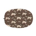 Geometric Pug Pattern Print Car Side Mirror Covers