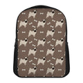 Geometric Pug Pattern Print Casual Backpack