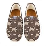 Geometric Pug Pattern Print Casual Shoes