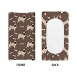 Geometric Pug Pattern Print Changing Pad Cover