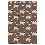 Geometric Pug Pattern Print Curtain