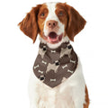 Geometric Pug Pattern Print Dog Bandana