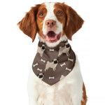 Geometric Pug Pattern Print Dog Bandana