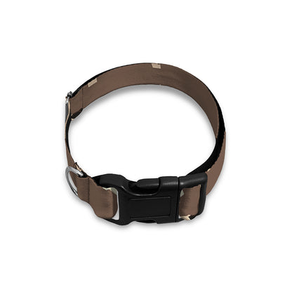 Geometric Pug Pattern Print Dog Collar