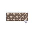 Geometric Pug Pattern Print Extended Mouse Pad