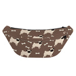 Geometric Pug Pattern Print Fanny Pack