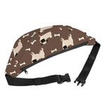 Geometric Pug Pattern Print Fanny Pack
