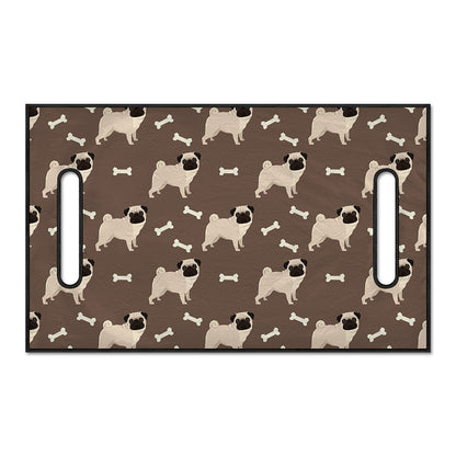 Geometric Pug Pattern Print Golf Cart Seat Cover