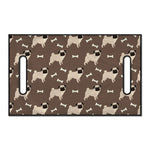 Geometric Pug Pattern Print Golf Cart Seat Cover