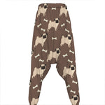 Geometric Pug Pattern Print Hammer Pants