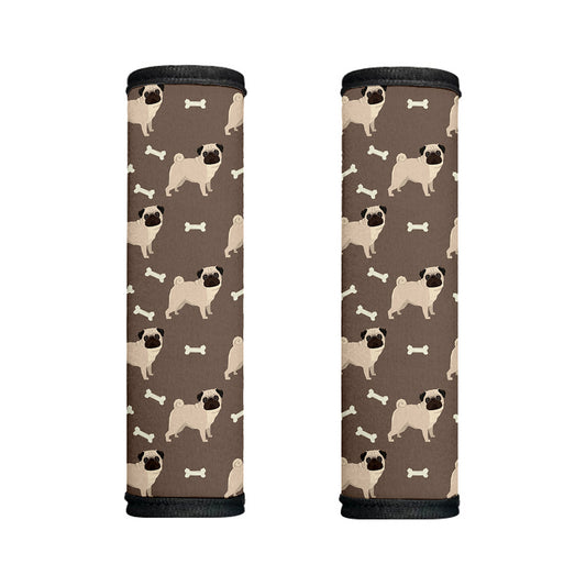 Geometric Pug Pattern Print Handle Covers