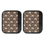 Geometric Pug Pattern Print Handle Covers