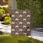 Geometric Pug Pattern Print House Flag