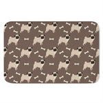 Geometric Pug Pattern Print Indoor Door Mat