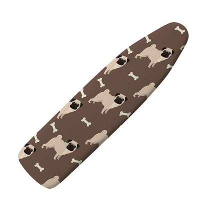 Geometric Pug Pattern Print Ironing Board Cover