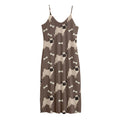 Geometric Pug Pattern Print Jersey Midi Cami Dress