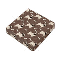 Geometric Pug Pattern Print Outdoor Seat Cushion Cover