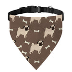 Geometric Pug Pattern Print Over The Collar Dog Bandana