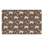Geometric Pug Pattern Print Polyester Doormat