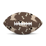 Geometric Pug Pattern Print Rugby Ball