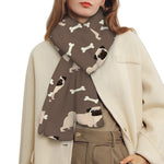 Geometric Pug Pattern Print Scarf