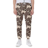 Geometric Pug Pattern Print Scuba Joggers