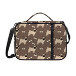 Geometric Pug Pattern Print Shoulder Strap Bible Bag