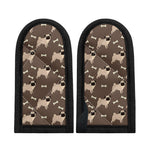 Geometric Pug Pattern Print Skillet Handle Cover