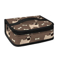 Geometric Pug Pattern Print Small Lunch Bag