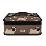 Geometric Pug Pattern Print Small Lunch Bag
