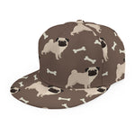 Geometric Pug Pattern Print Snapback Cap