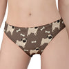 Geometric Pug Pattern Print Women's Panties