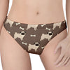 Geometric Pug Pattern Print Women's Thong