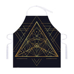 Geometric Pyramid Print Adjustable Apron