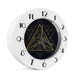 Geometric Pyramid Print Alarm Clock