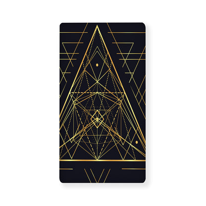 Geometric Pyramid Print Baby Crib Sheet