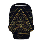 Geometric Pyramid Print Baby Seat Cover