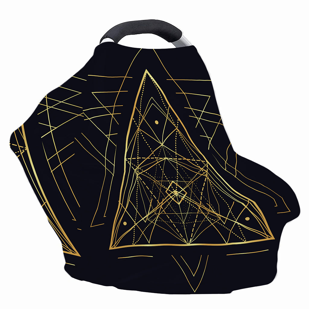 Geometric Pyramid Print Baby Seat Cover