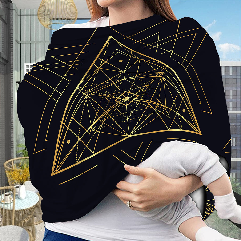 Geometric Pyramid Print Baby Seat Cover