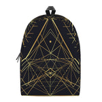 Geometric Pyramid Print Backpack