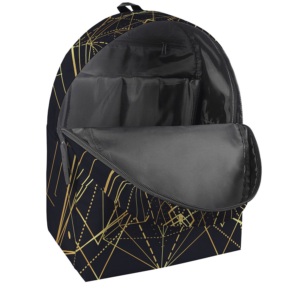 Geometric Pyramid Print Backpack