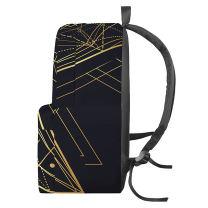 Geometric Pyramid Print Backpack
