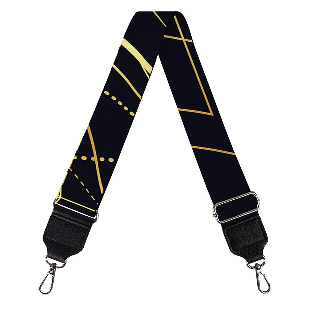 Geometric Pyramid Print Bag Strap