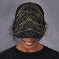 Geometric Pyramid Print Baseball Cap